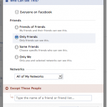 Facebook Edit Album Privacy settings